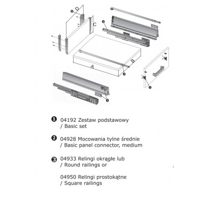 Szuflada StarMotion Srebrna...