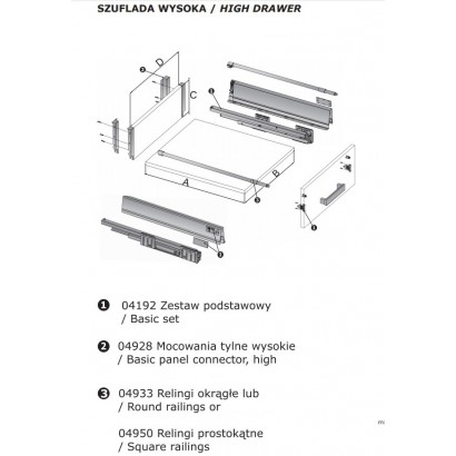 Szuflada StarMotion Srebrna...