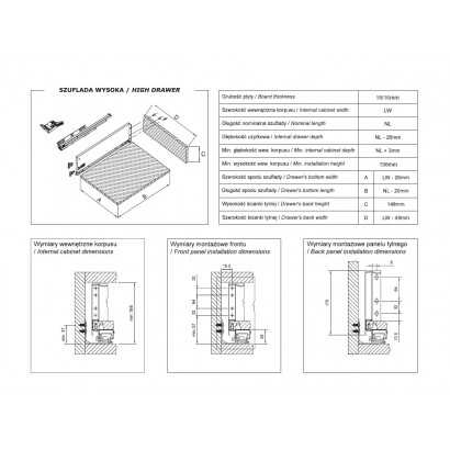 Szuflada Designo Cichy...